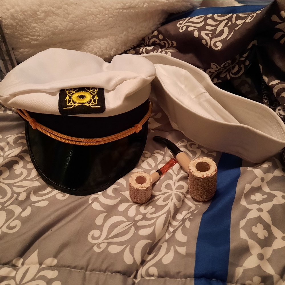 Sailor hats and corn Cob pipes bundle